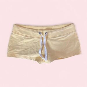 Yellow Y2K Bluenotes Low Waisted Mini Shorts small